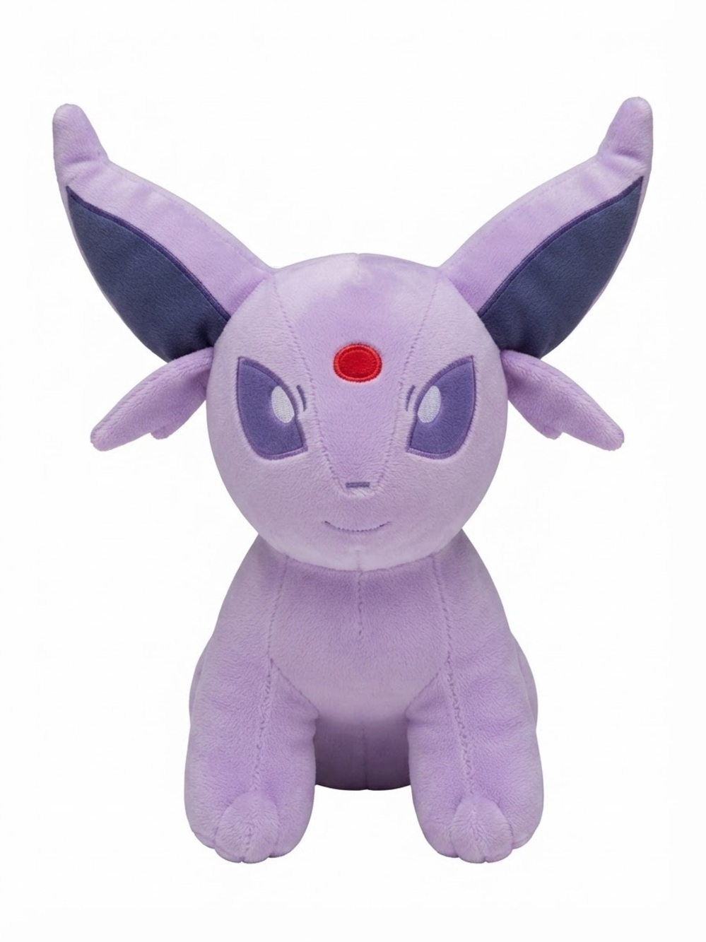 Pokemon Espeon Plush - Lavender and Dark Purple with Red Accent